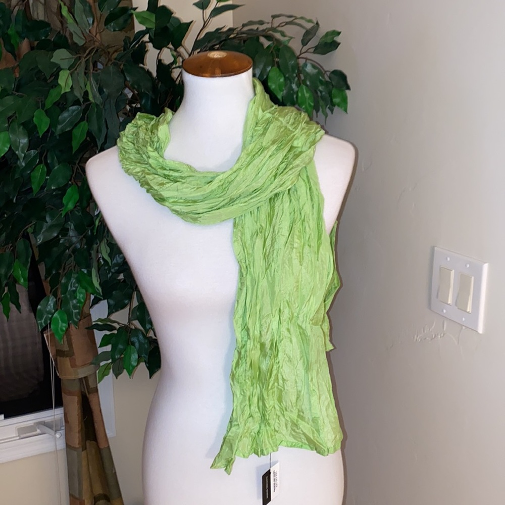 Textile Artist Carol Lee Shanks 100% Silk Handmade Habutai Scarf